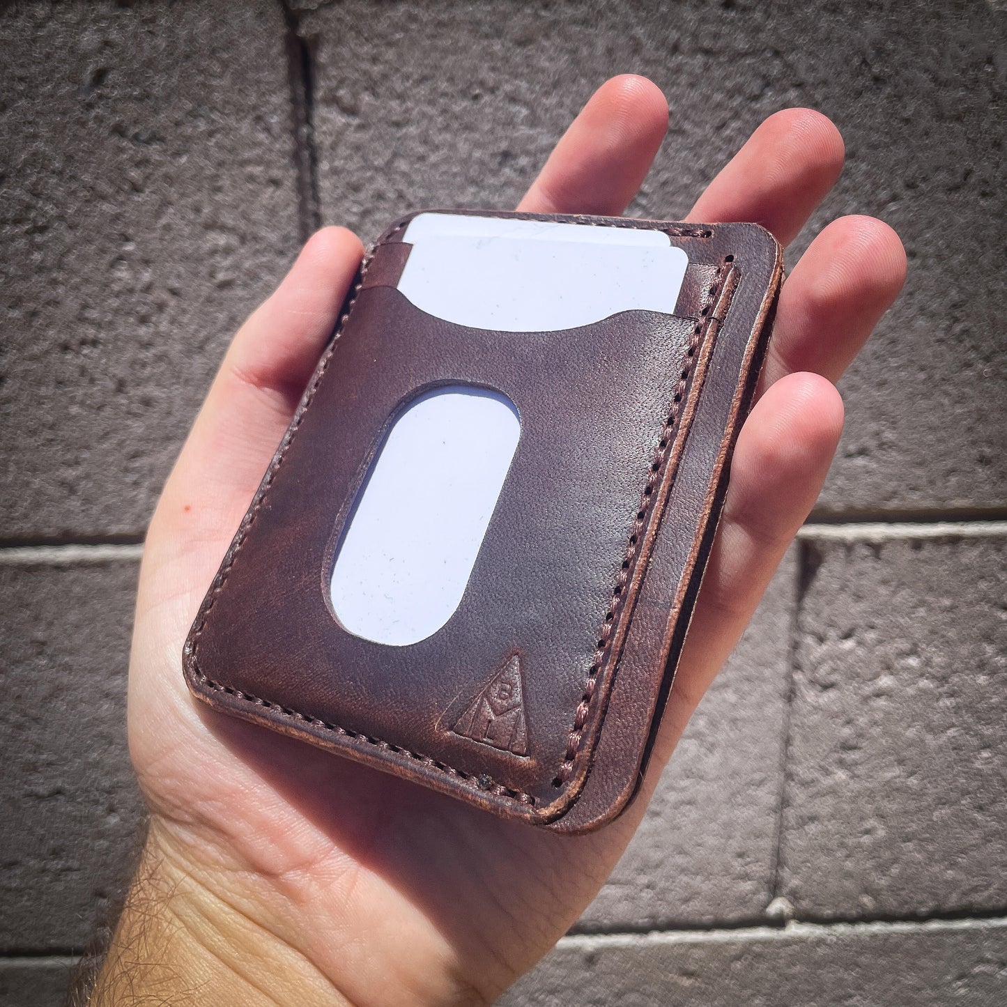 "The Aspen" Vertical Minimalist Card Sleeve Wallet