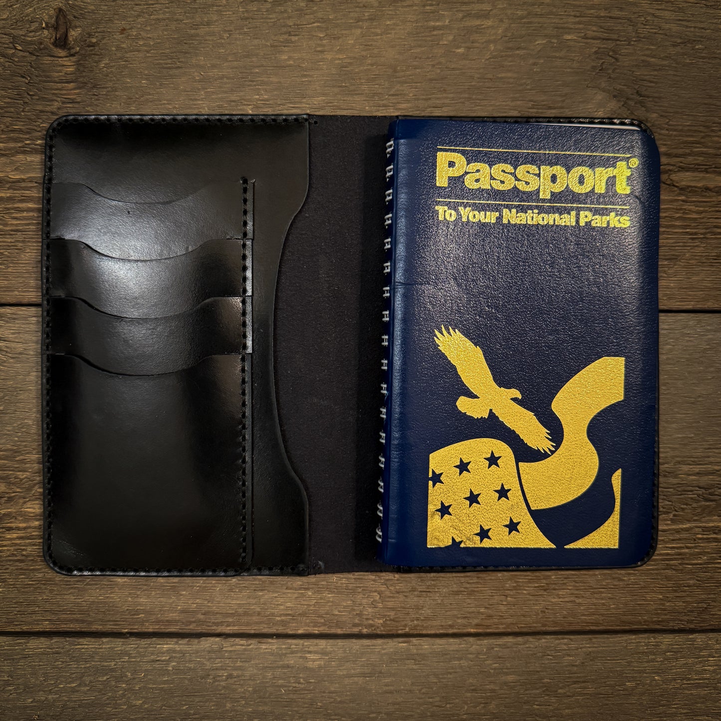 National Park Passport Travel Wallet - Black