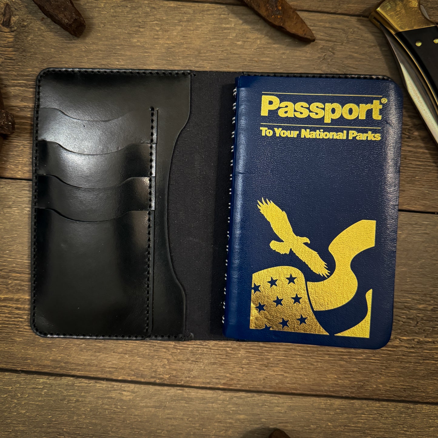 National Park Passport Travel Wallet - Black