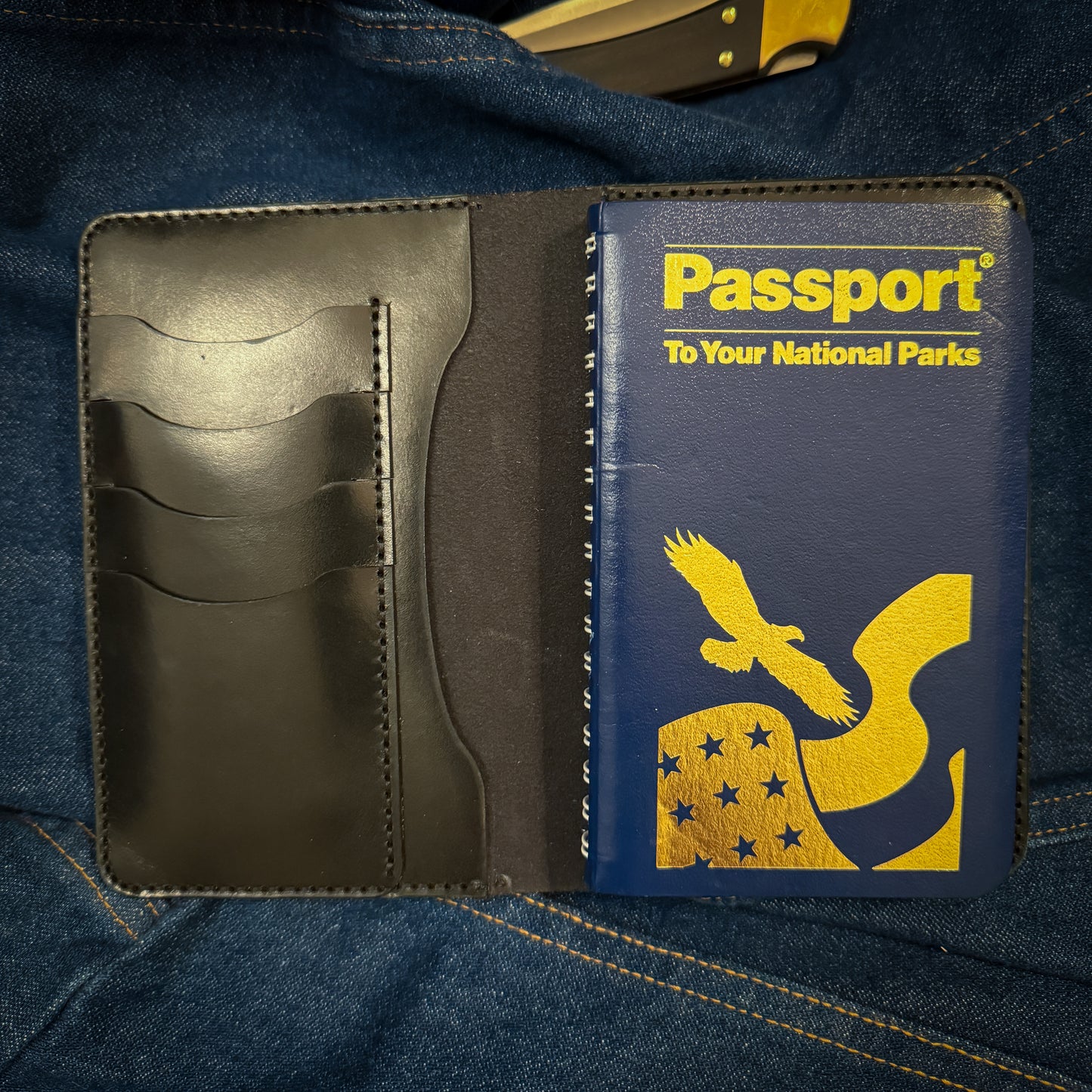 National Park Passport Travel Wallet - Black