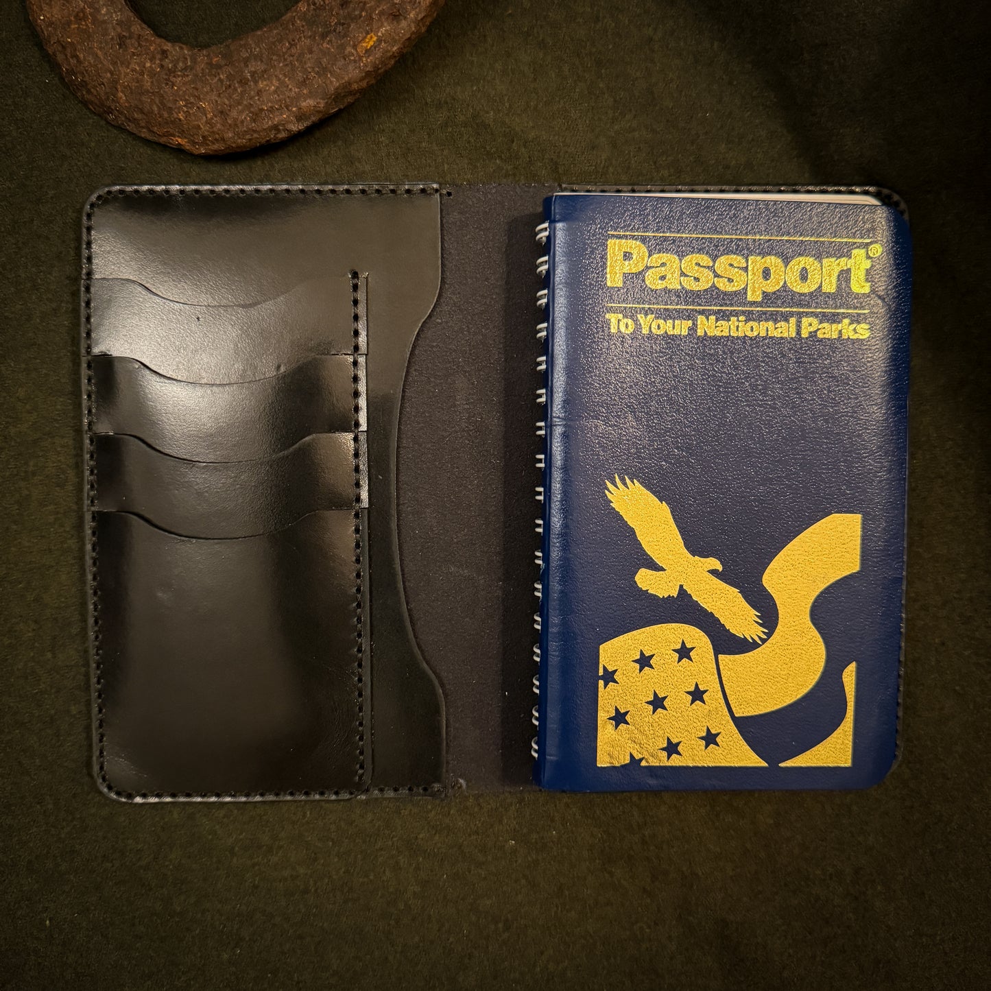 National Park Passport Travel Wallet - Black