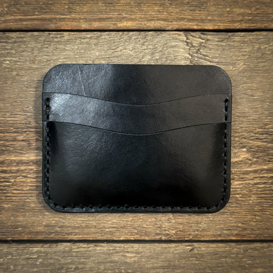 Minimalist Card Sleeve Wallet - Black