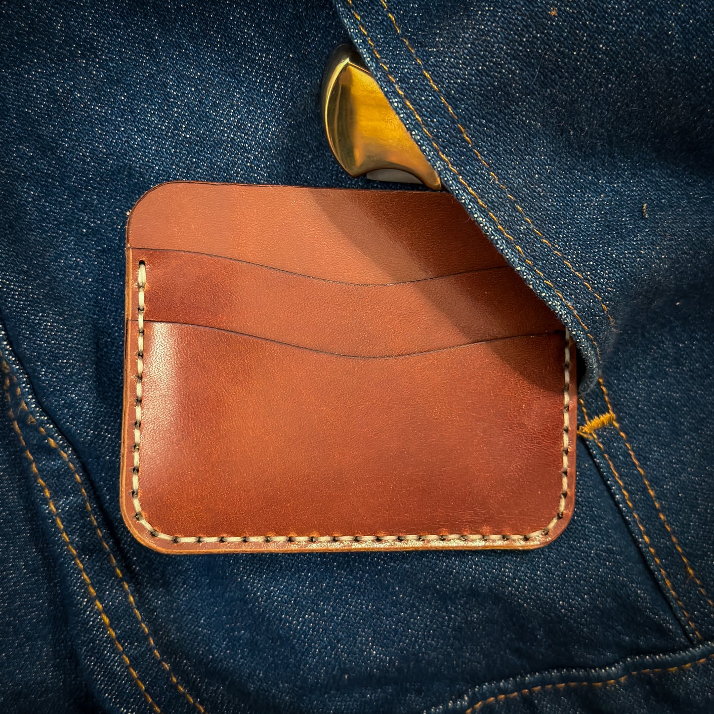 Minimalist Card Sleeve Wallet - Brown