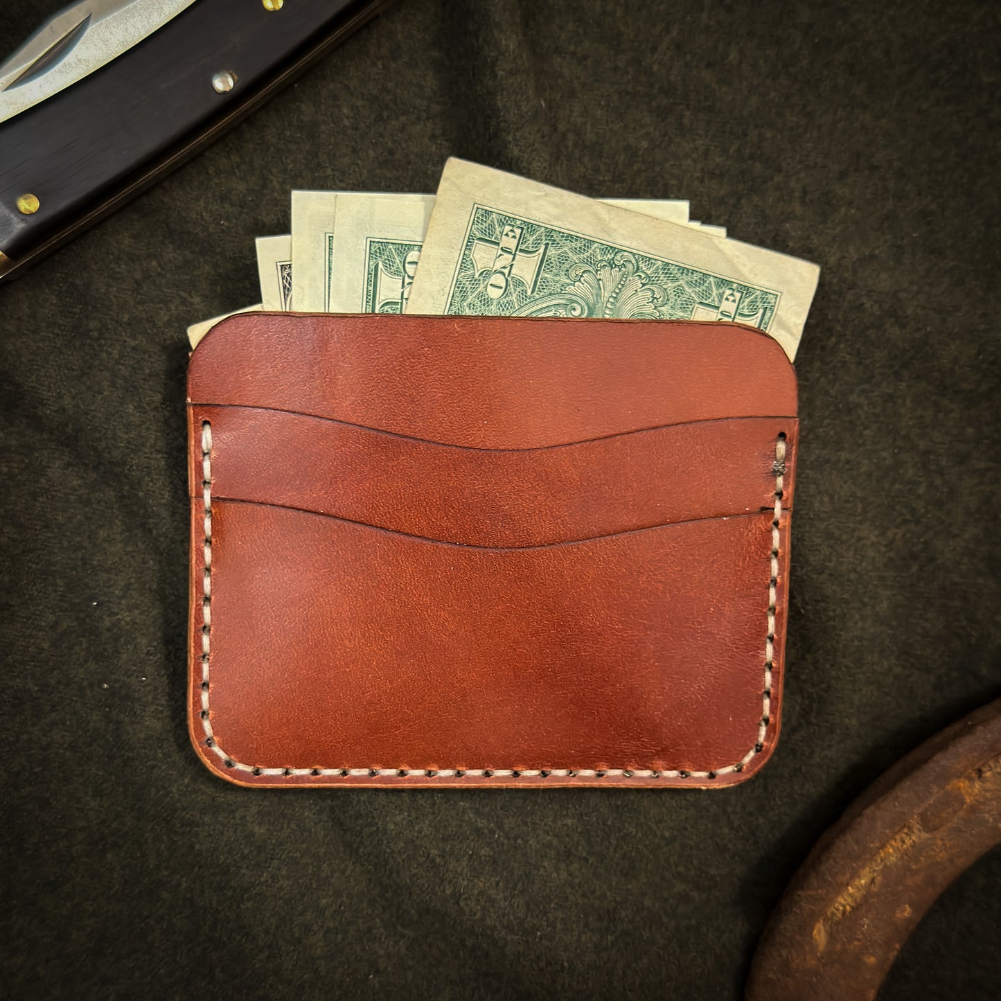 Minimalist Card Sleeve Wallet - Brown